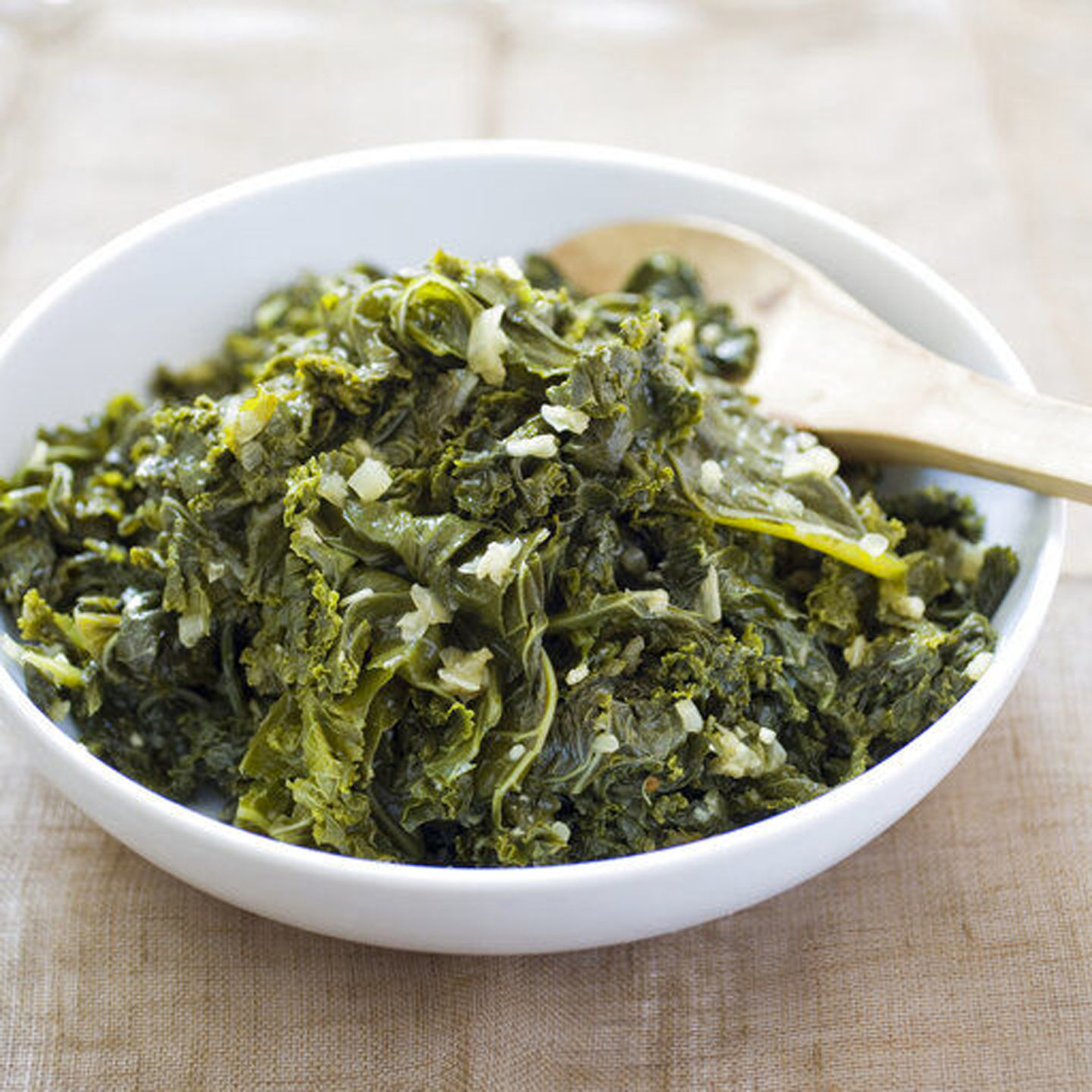Making tender kale